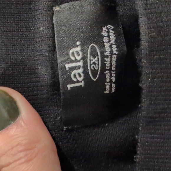 Dressed In LaLa Black Tiger Print Sweater and Pants Set 2X - Picture 6 of 8